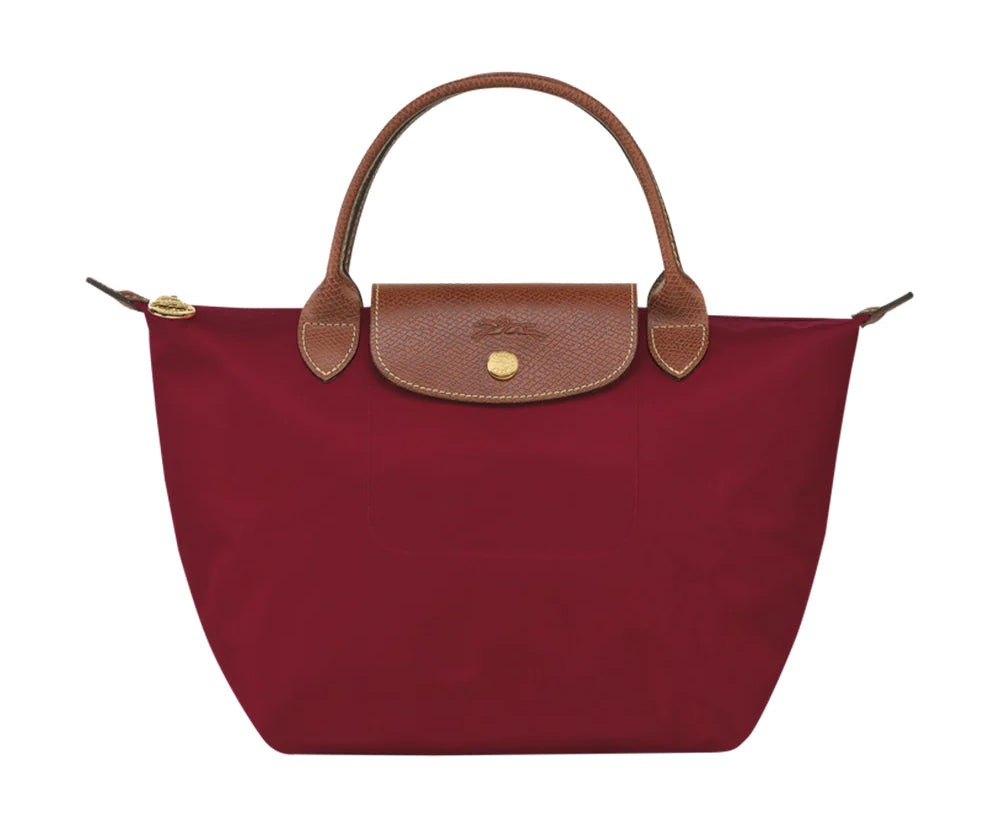 Longchamp Le Pliage Small Top Handle Bag Red