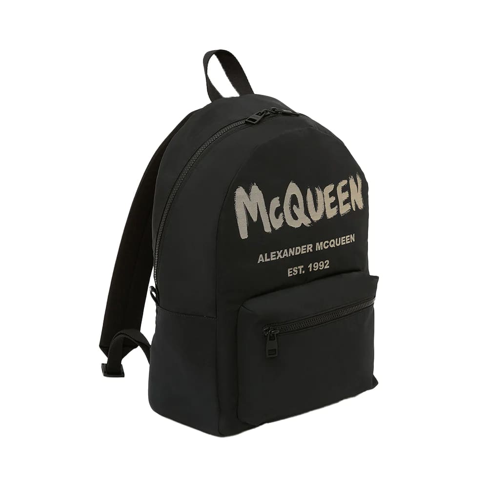 Graffiti Metropolitan Metallic Logo Backpack Black/Ivory
