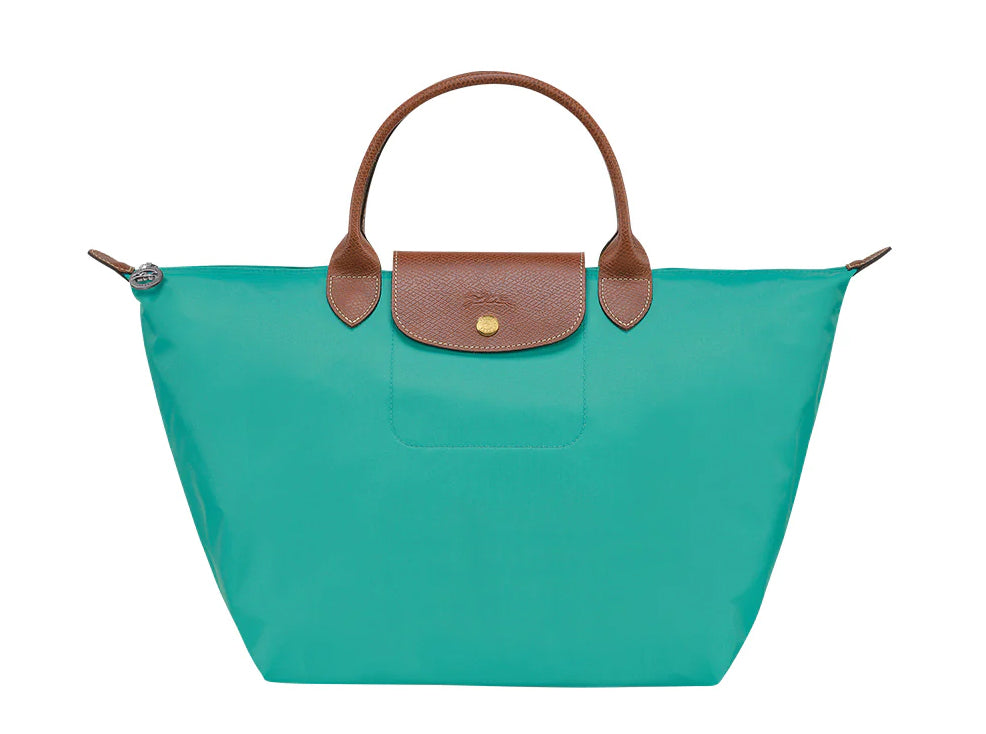 Longchamp Le Pliage Original Medium Top Handle Bag Turquoise