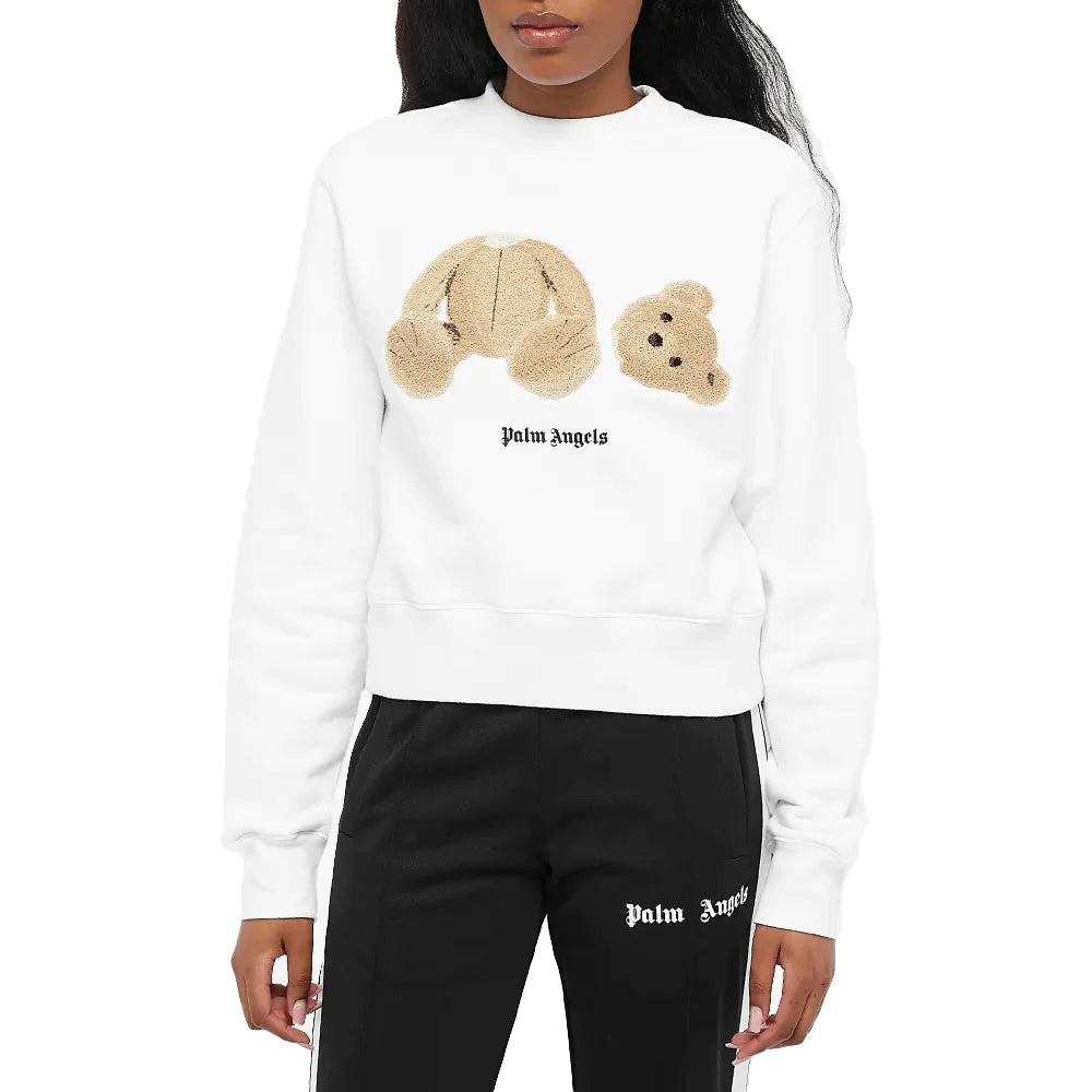 Palm Angels Teddy Bear Sweatshirt White Women