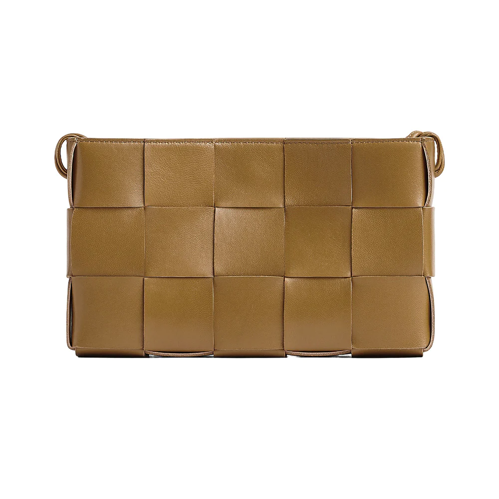 Bottega Veneta Cassette Pouch On Strap Camel