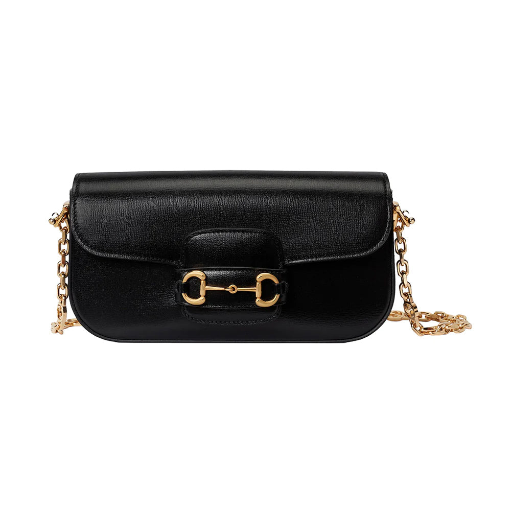 Gucci Horsebit 1955 Small Shoulder Bag Black