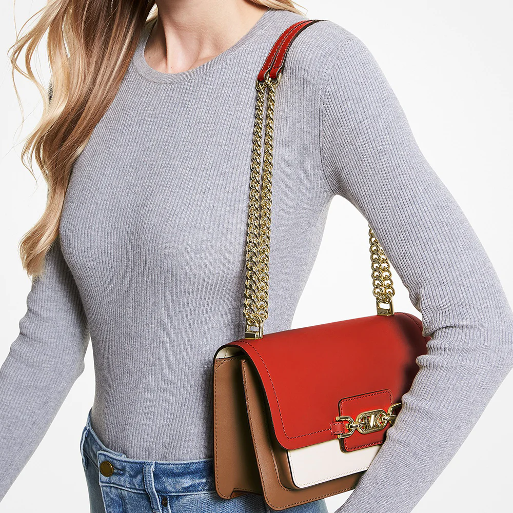 Heather XS Color Block Crossbody Bag Teracotta Multi Ghw