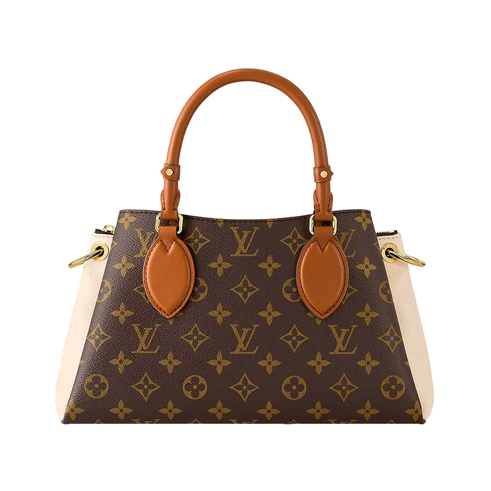 Louis Vuitton Opéra BB Handbag Monogram Canvas Leather Brown Cream