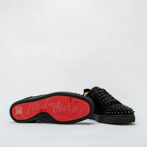 Louis Junior Spikes Suede Sneakers Black