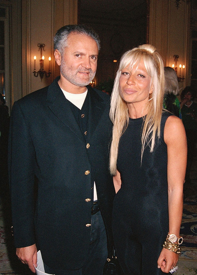 Gianni Versace and Donatella