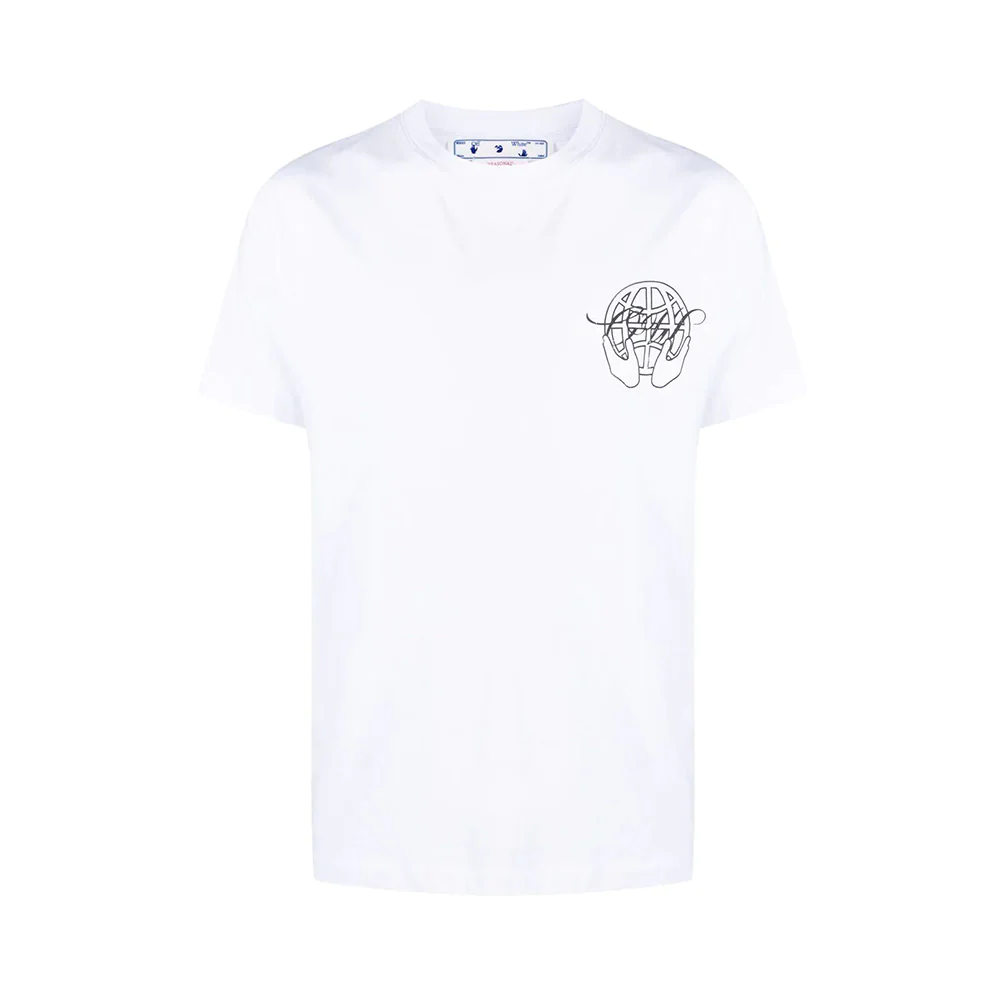 Hand Arrow Slim T-Shirt White
