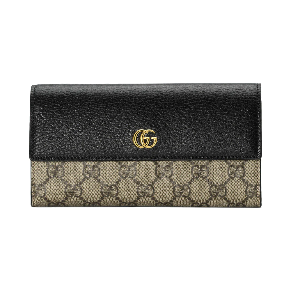 Gucci GG Marmont Leather Continental Wallet Black