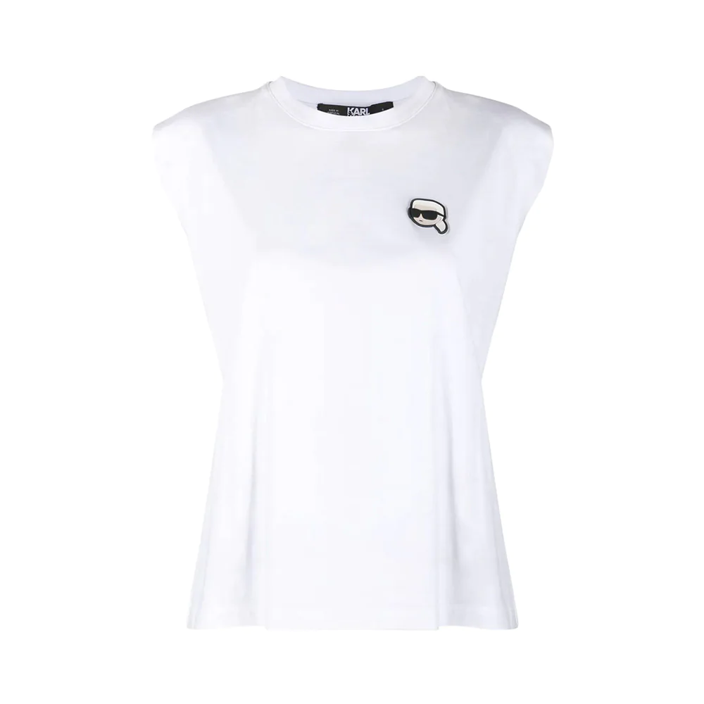 Karl Lagerfeld K/Ikonik 2.0 Mini Silicone Logo Tank Top White