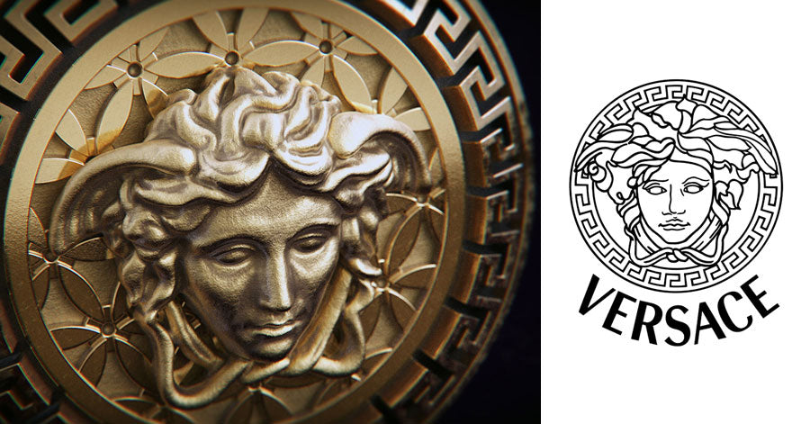 Kepala Medusa sebagai logo brand Versace
