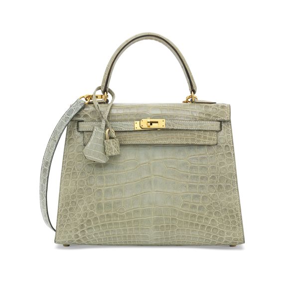 Tas Hermès Kelly Vert Celadon Natura 