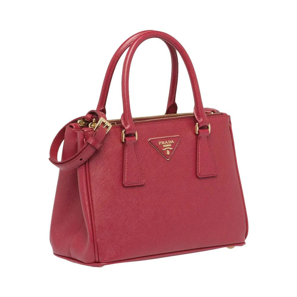 Galleria Saffiano Leather Small Bag Red Ghw