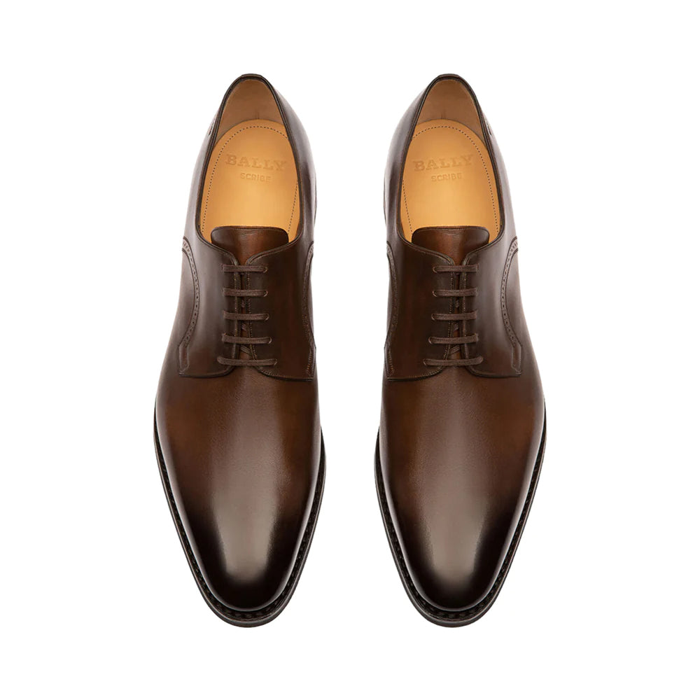Bally Scrivani Derby Loafers Calf Leather Brown