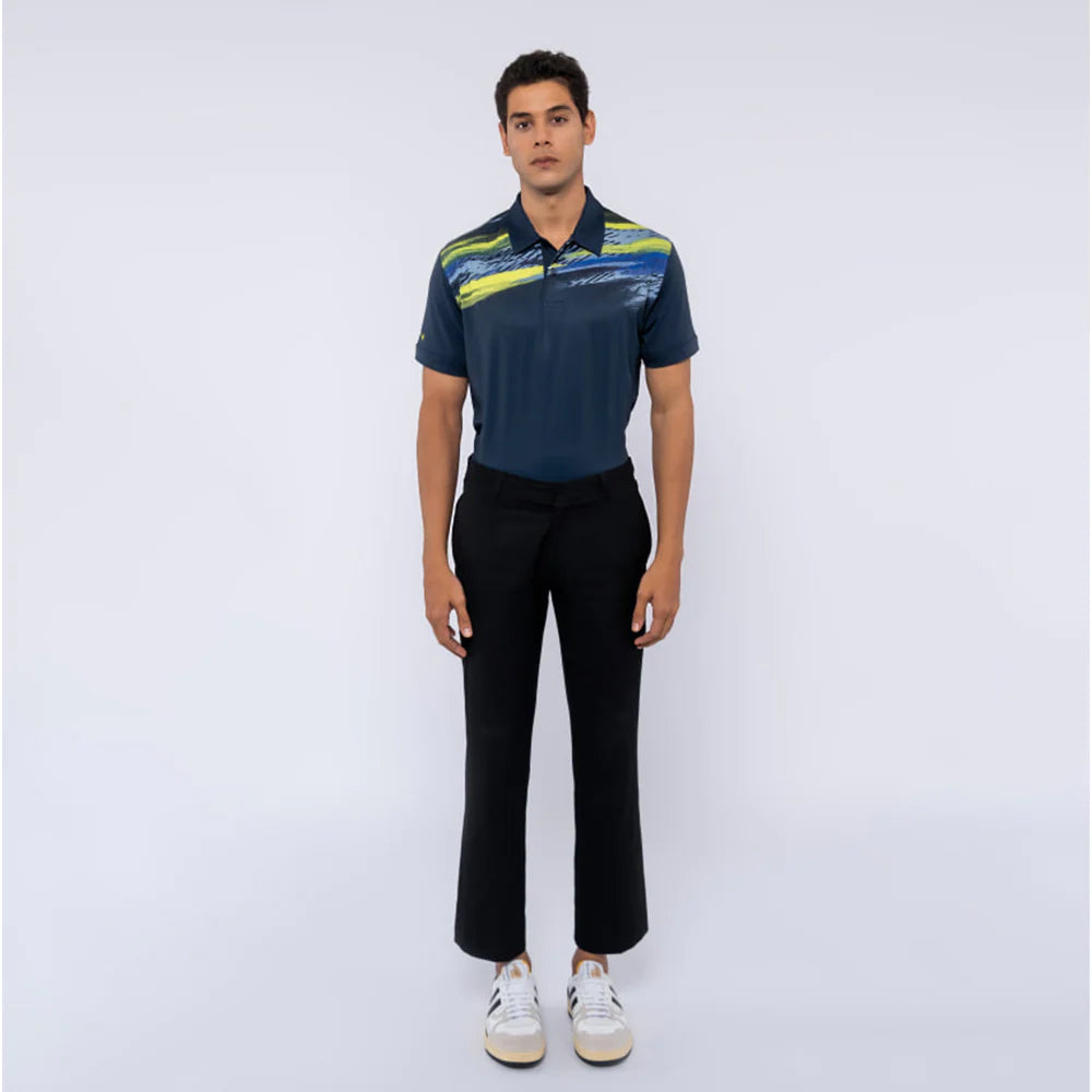 Callaway Actived Textured Polo Shirt Navy Blazer