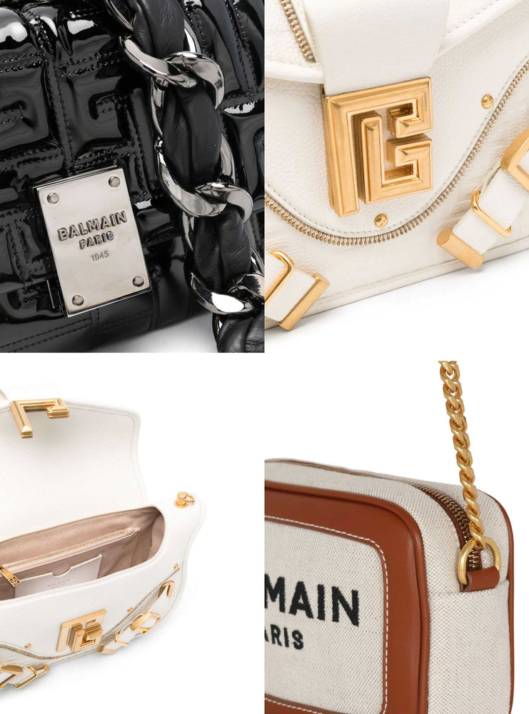 Hardware pada tas Balmain