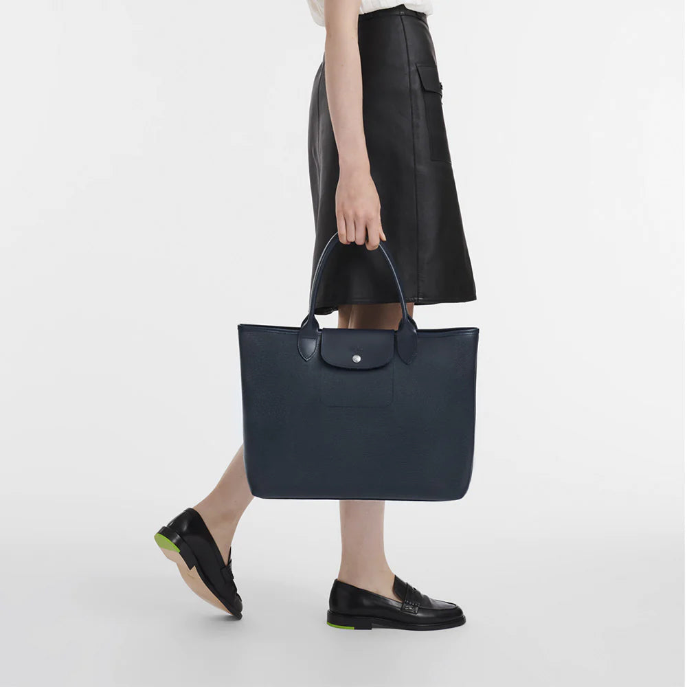 Longchamp Le Pliage City Large Top Handle Bag Navy