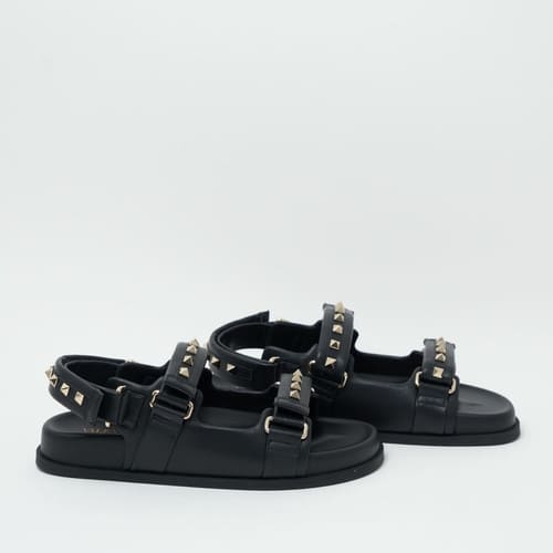 Rockstud Dad Sandal Black