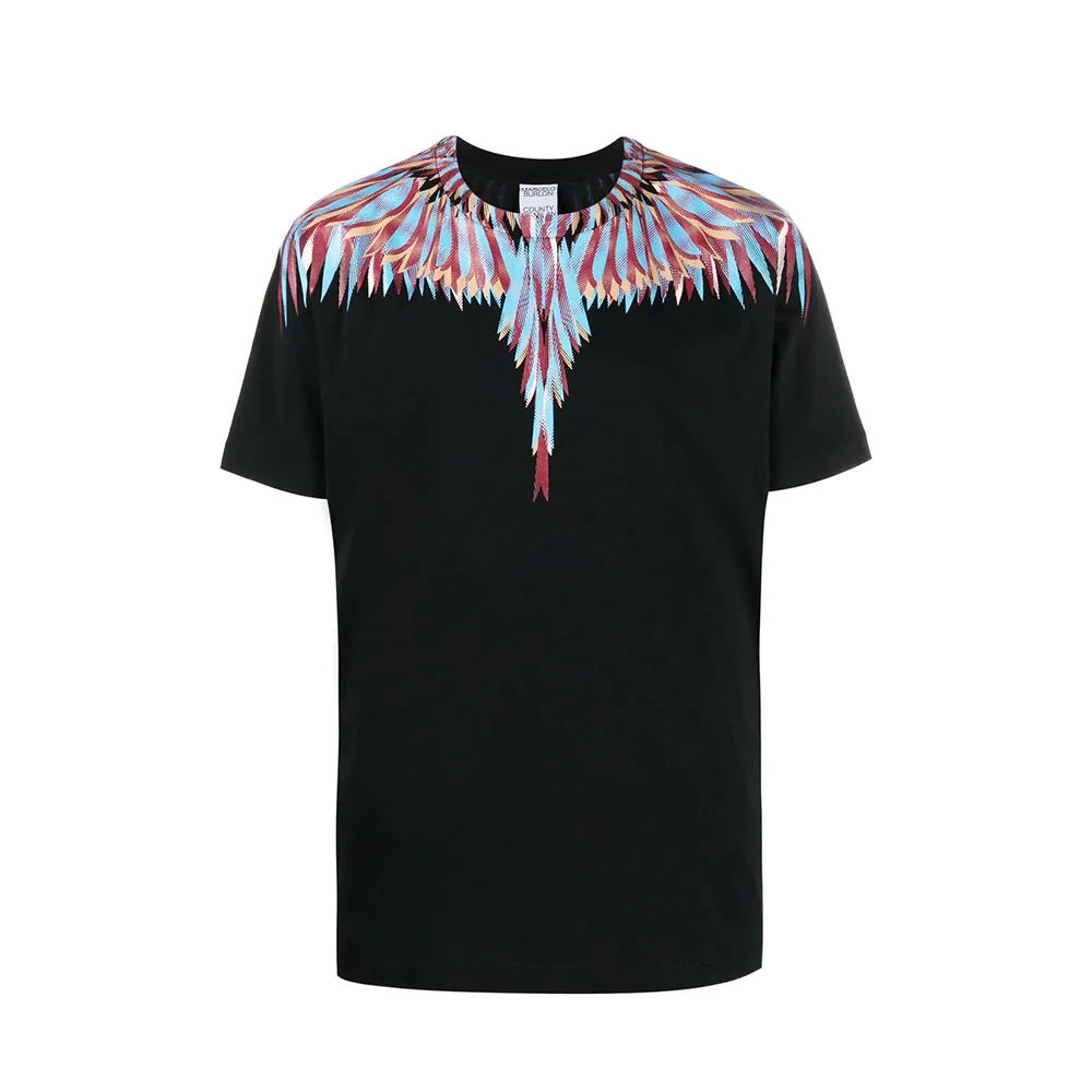 Marcelo Burlon Lines Wings Crewneck T-Shirt Black