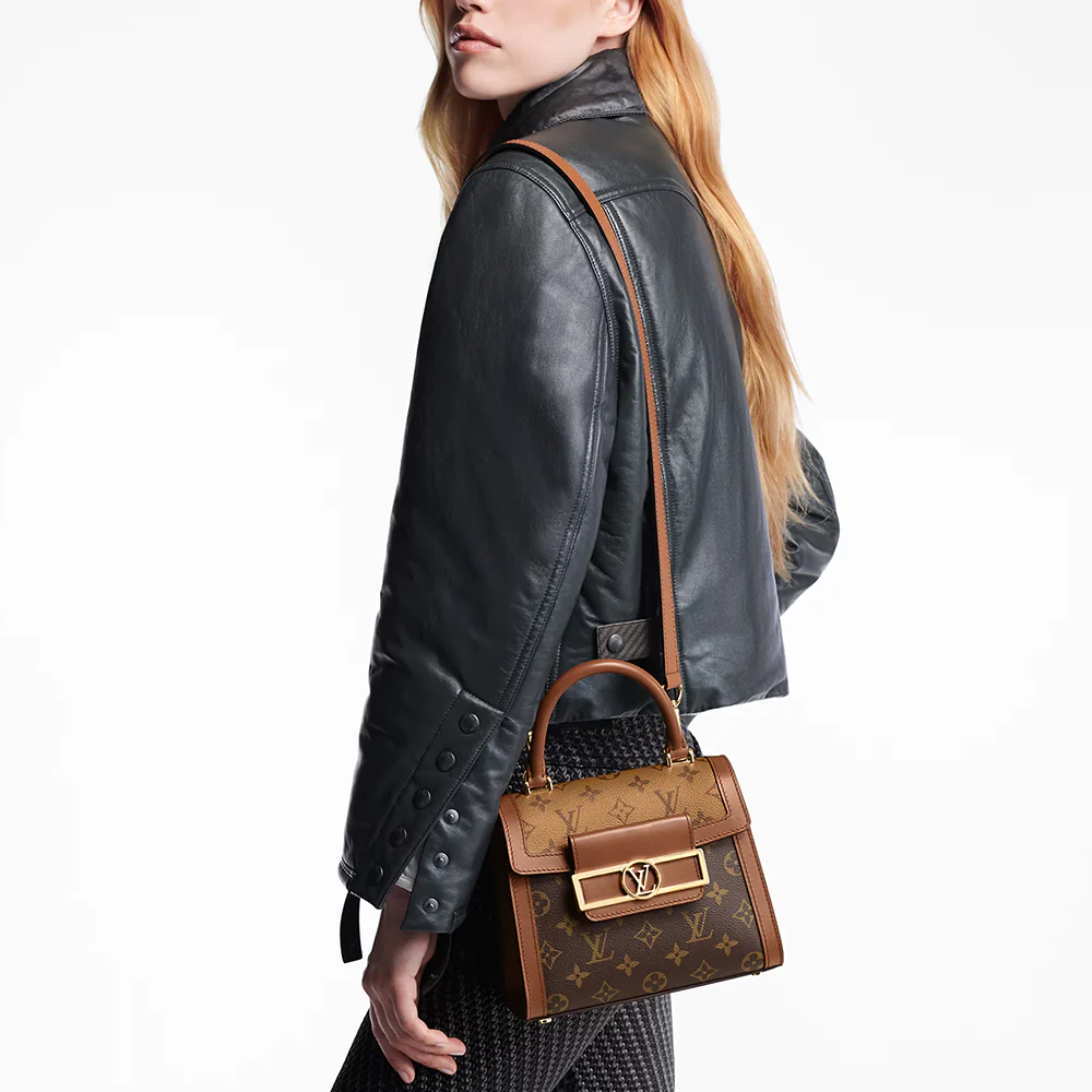 Dauphine Capitale Other Monogram Canvas Handbag Brown