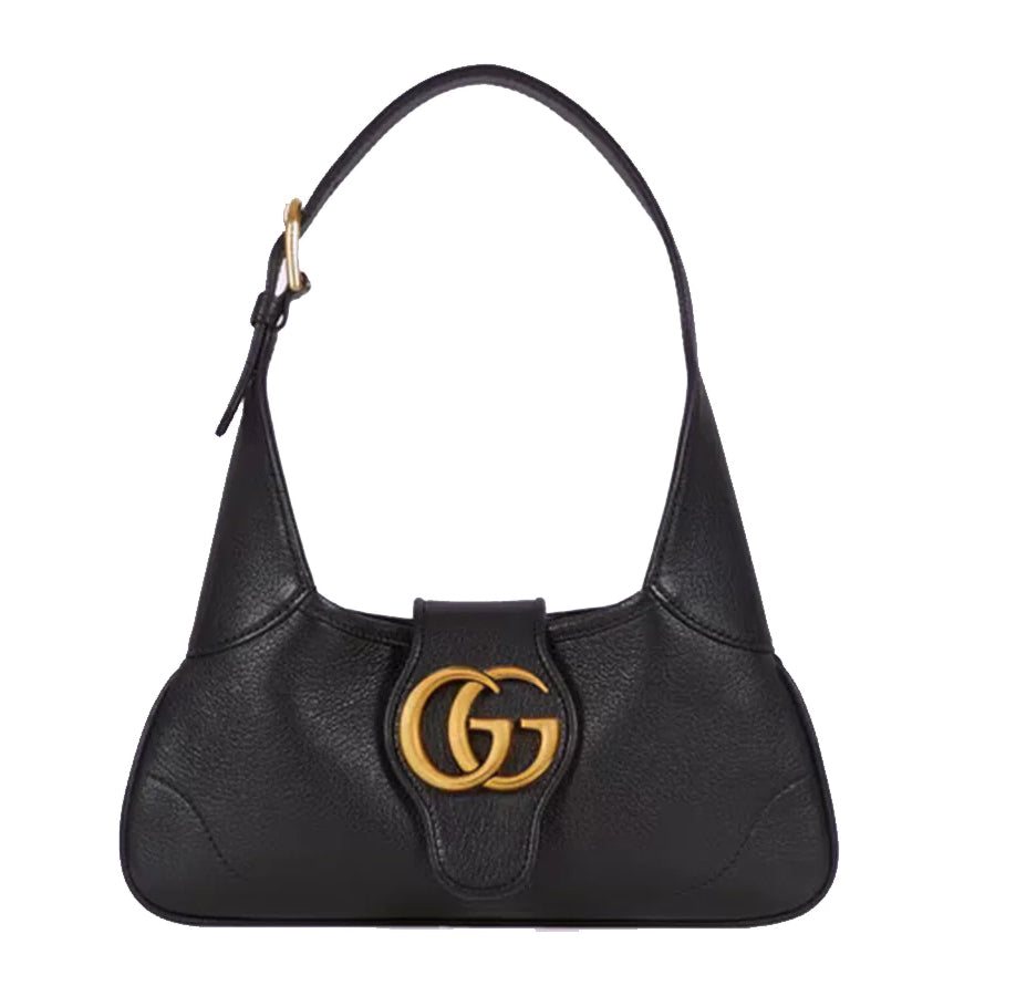 Gucci Aphrodite Small Shoulder Bag Soft Leather Black