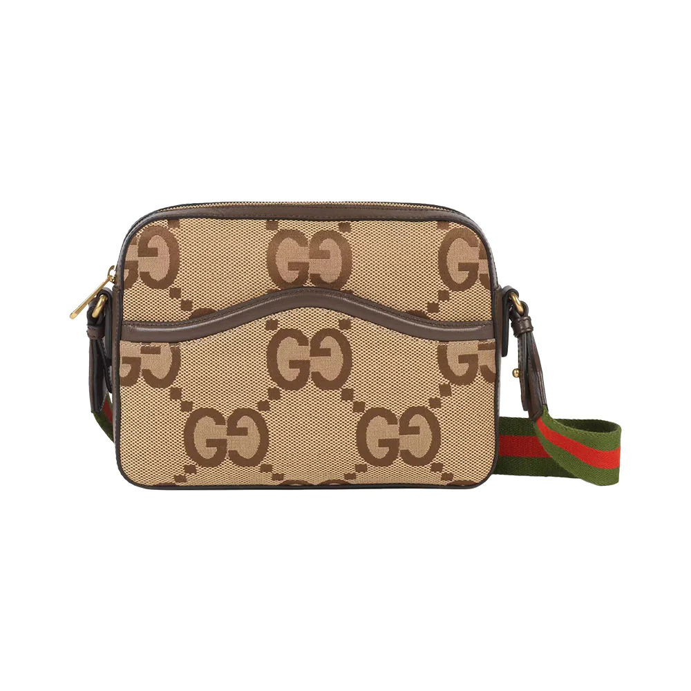 Gucci Messenger Bag Jumbo GG Beige Brown