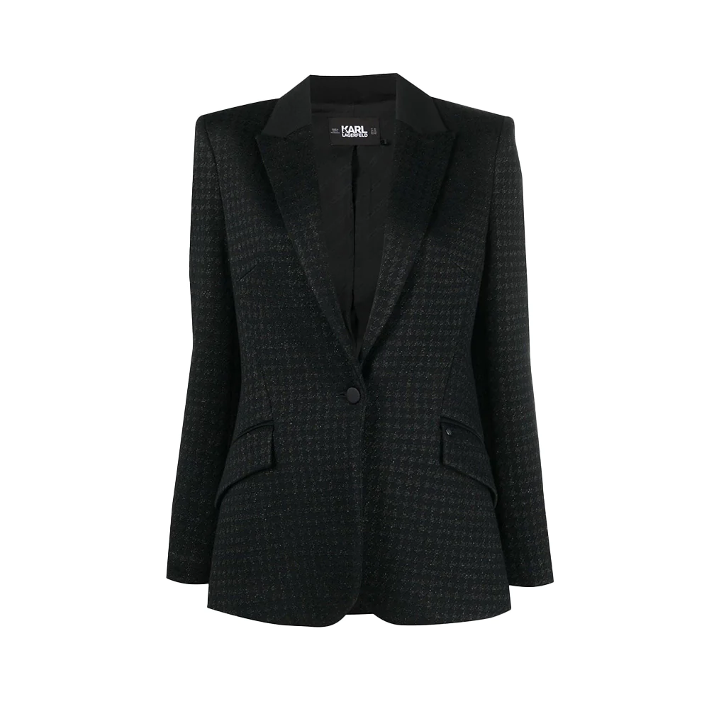 Karl Lagerfeld Premium KL Monogram Punto Jacket Black