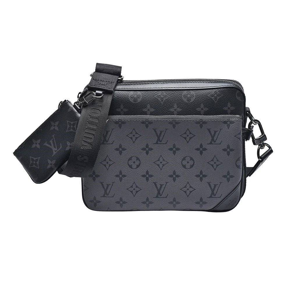 Louis Vuitton Trio Messenger Monogram Eclipse Black Grey