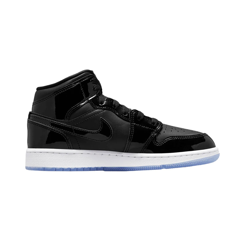 Air Jordan 1 Mid Concord Space Jam Black (GS) Women