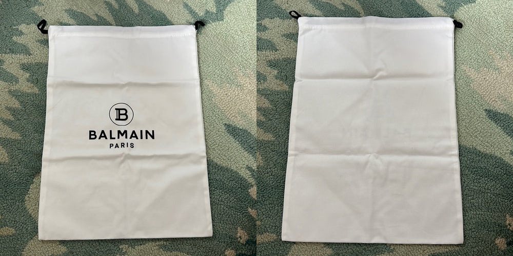 Dustbag tas Balmain berwarna putih
