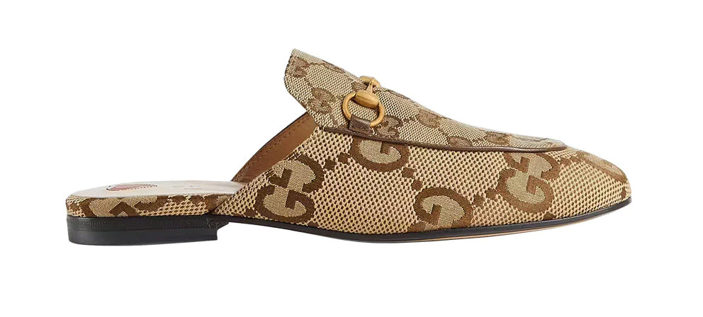 Gucci Jumbo GG Princetown Slipper Camel