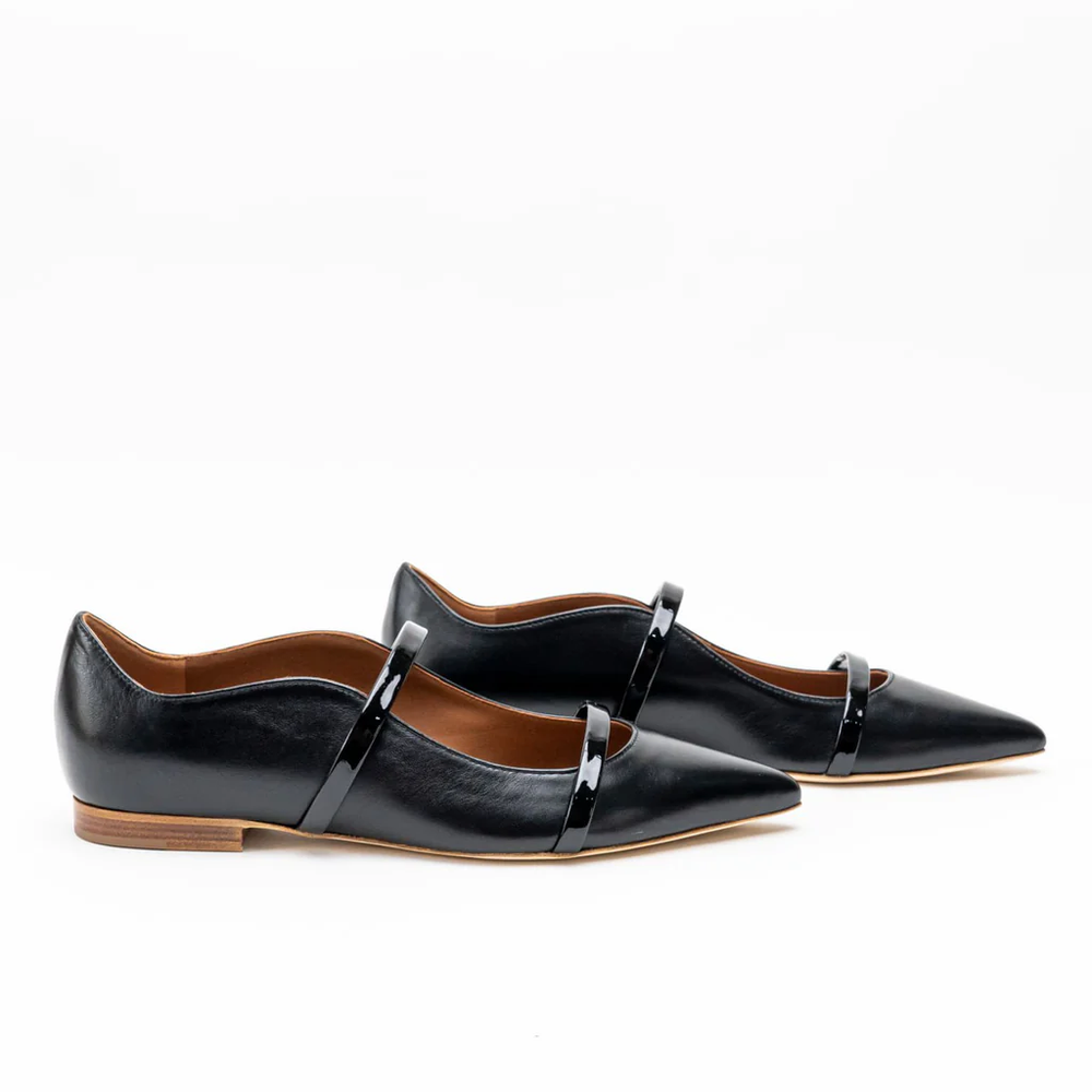 Malone Souliers Maureen Flat Pumps Black