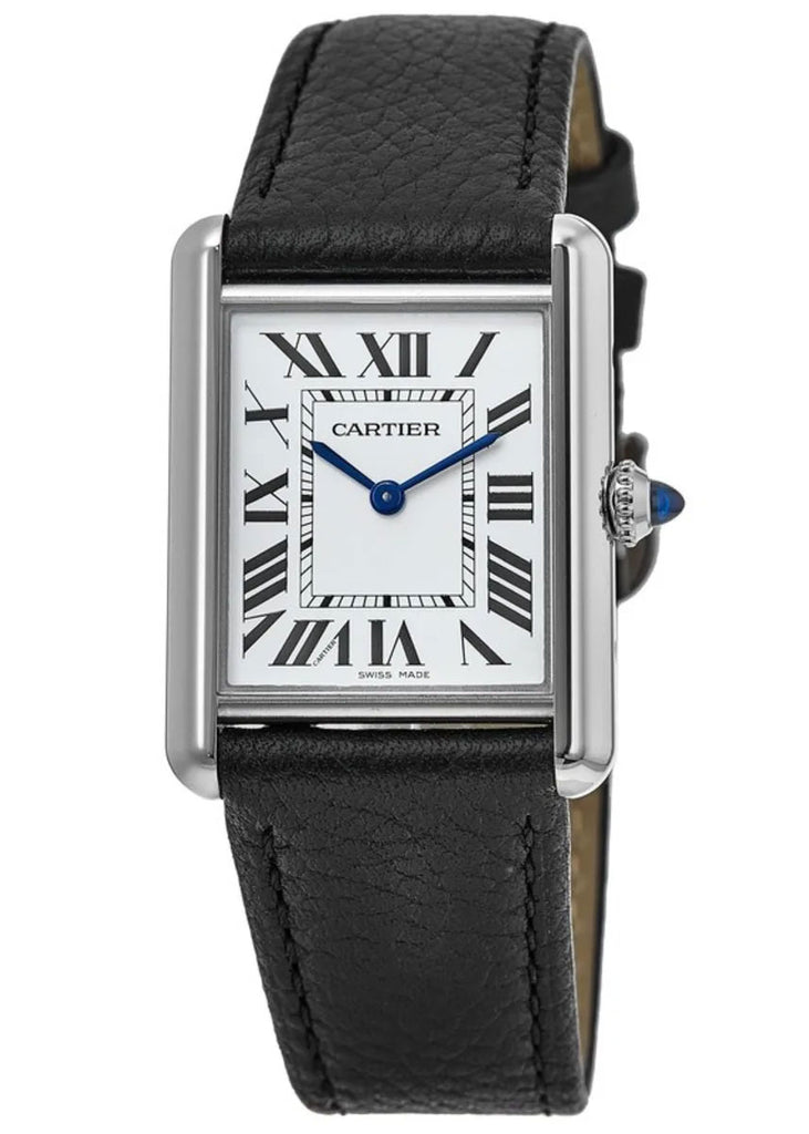 Cartier Tank Must Large 33 - WSTA0041 White on Black Grained Calfskin