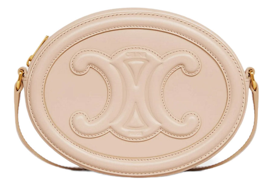 Celine Oval Bag Cuir Triomphe Smooth Calfskin Nude 