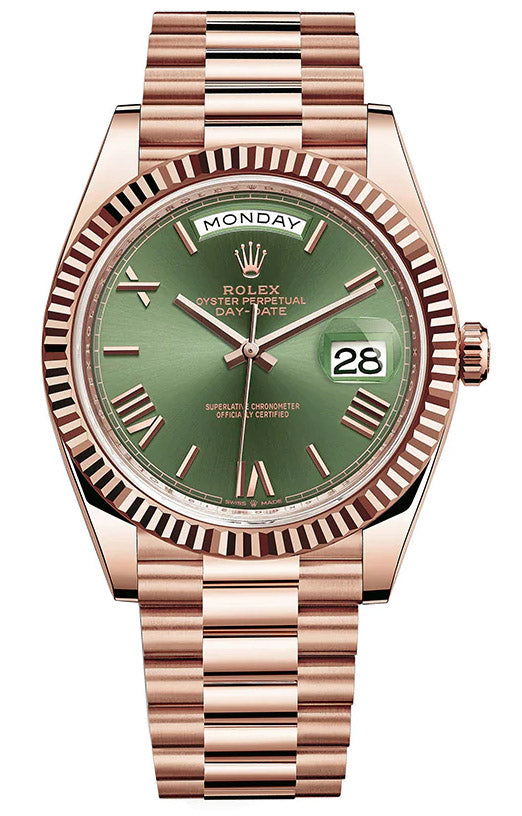 Daydate - 228235 RG Green Roman