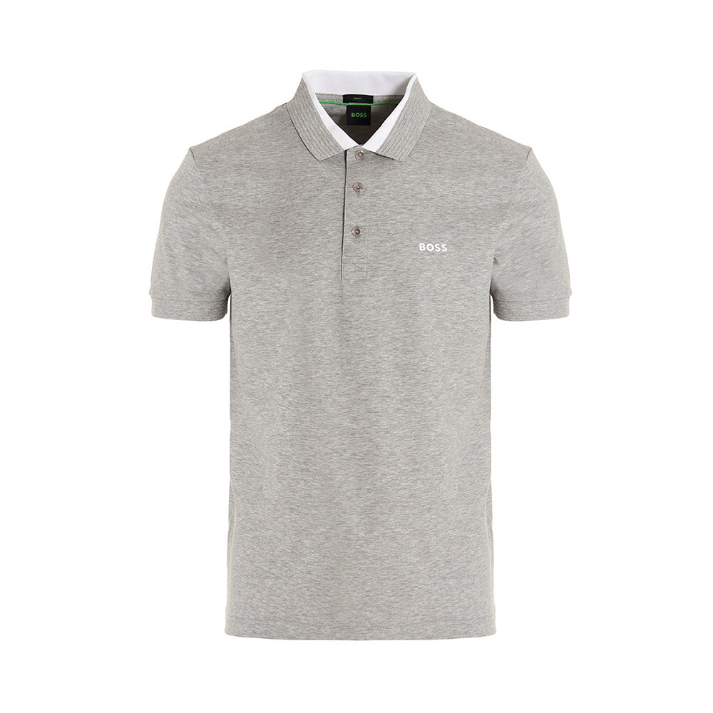 Hugo Boss Paule Slim Fit Polo Shirt Light Grey