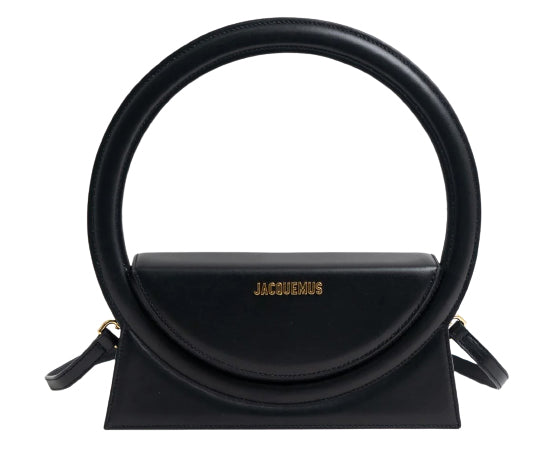 Jacquemus Le Sac Rond Smooth Leather Handbag Black