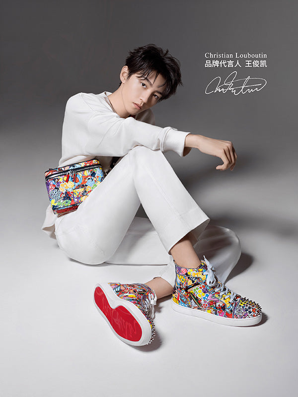 Karry Wang menjadi salah satu brand ambassador untuk merk sepatu branded Christian Louboutin