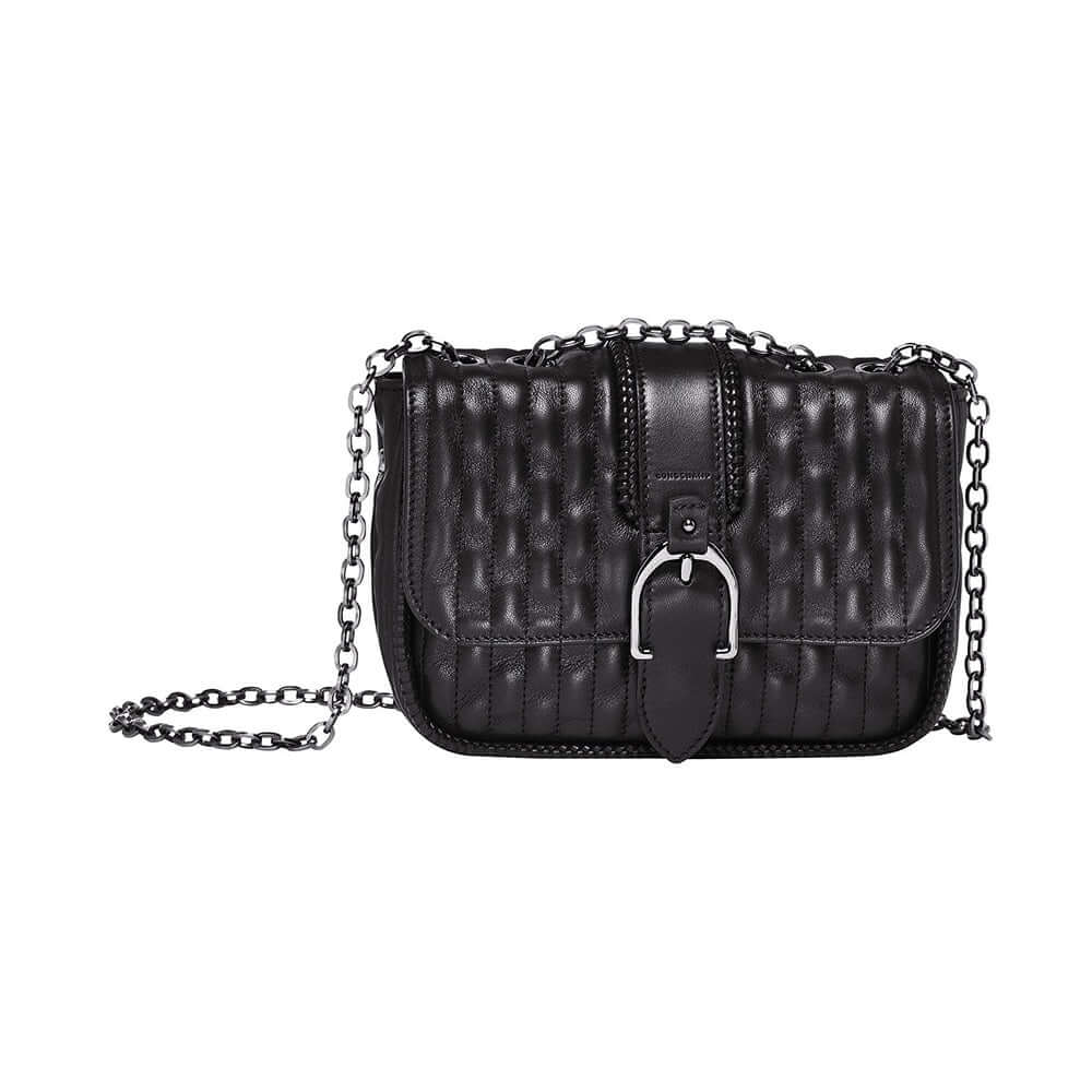Longchamp Amazone Quilted XS Crossbody Bag Black