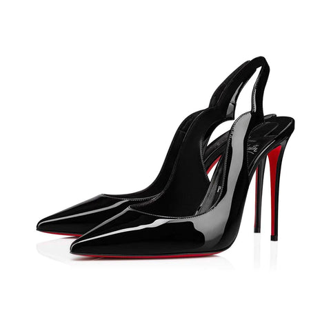 Christian Louboutin Hot Chick Sling 100 Slingback Pumps Patent