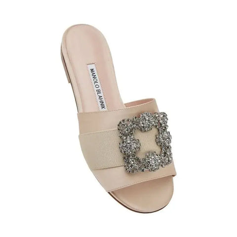 Manolo Blahnik Martamod FMC Buckle Slides Dnud