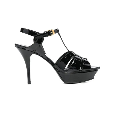 Saint Laurent Tribute Patent Leather 11.5 cm Platform Sandal