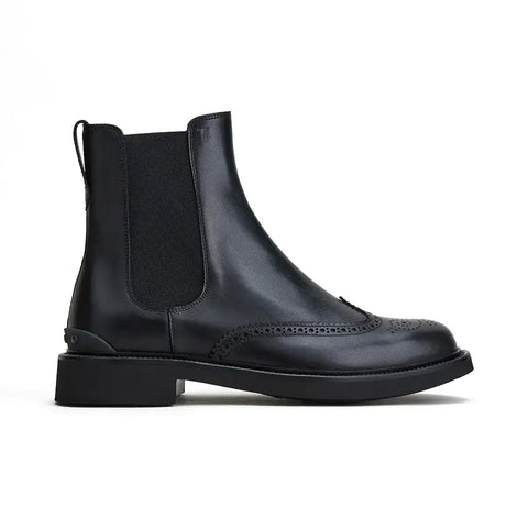 Tod's Ankle Boots Pebble Detail Black