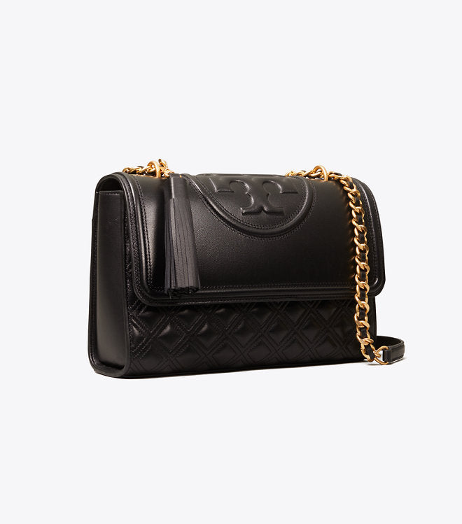 Tas Tory Burch Fleming terlihat simple dan classy