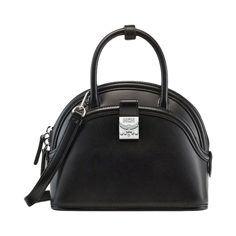 MCM Anna Spanish Leather Tote Bag Black