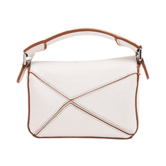 Jual tas Loewe Nano Puzzle White Brown