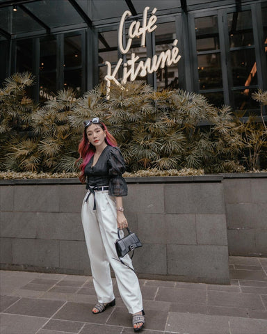 Fashion Michi Momo Mix Match Tas Balenciaga Hourglass Small