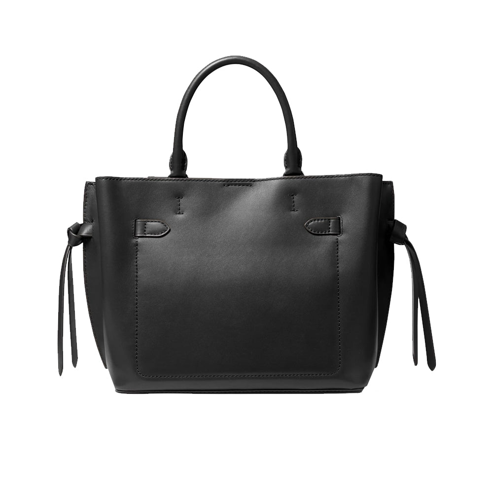 Michael Kors Hamilton Legacy Large Belted Satchel Bag Black