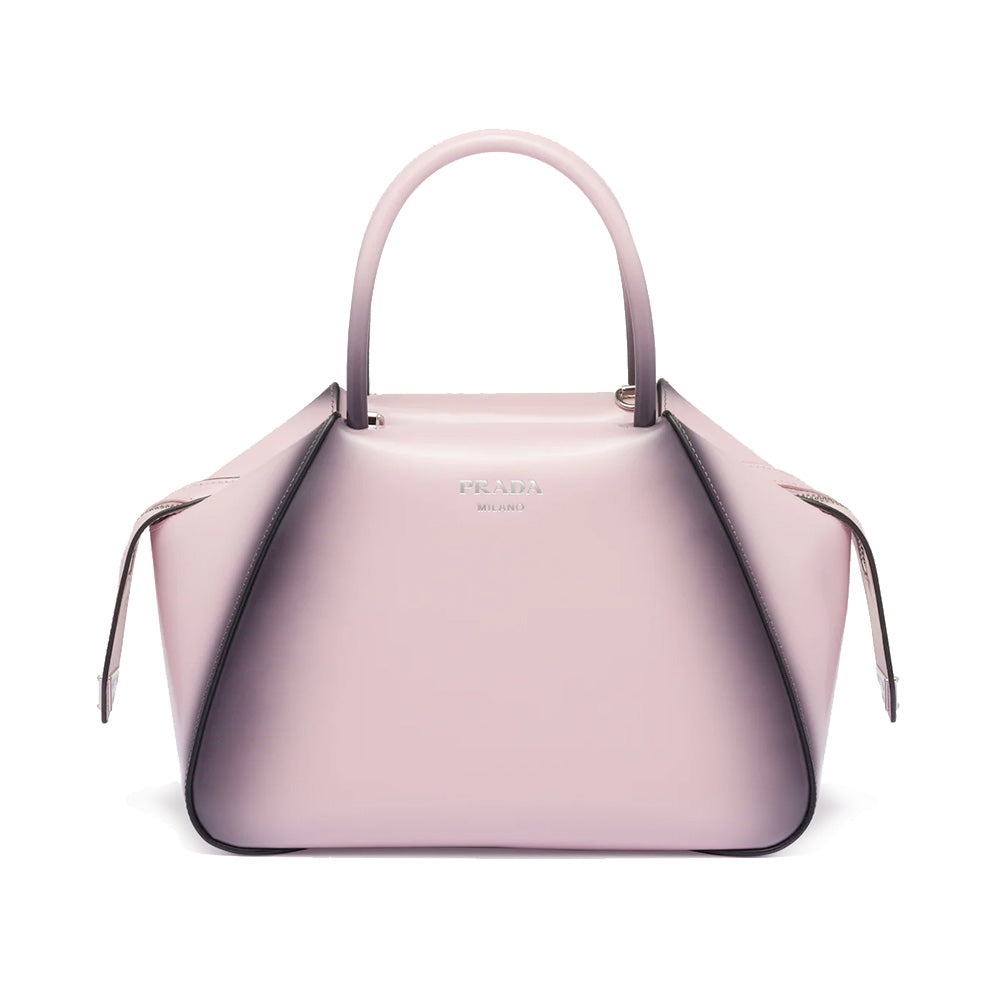 Prada Small Brushed Leather Supernova Handbag Alabaster