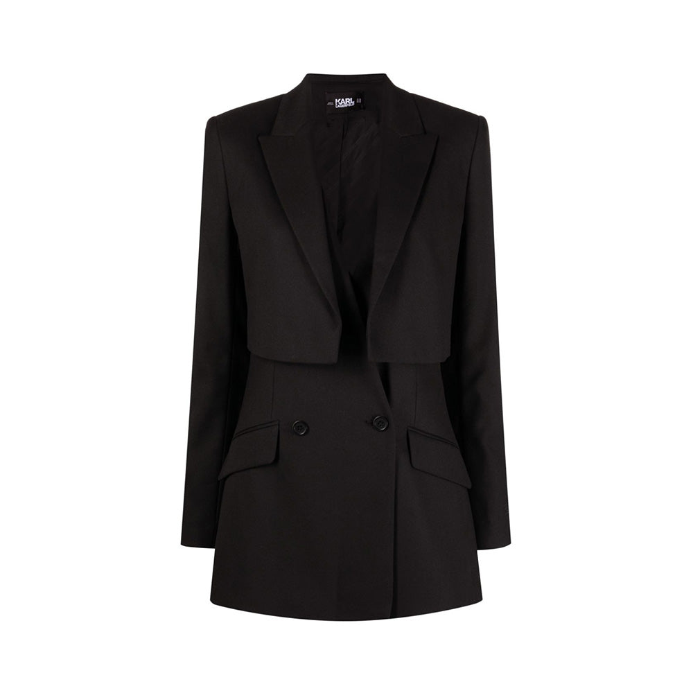 karl lagerfeld transformer blazer black
