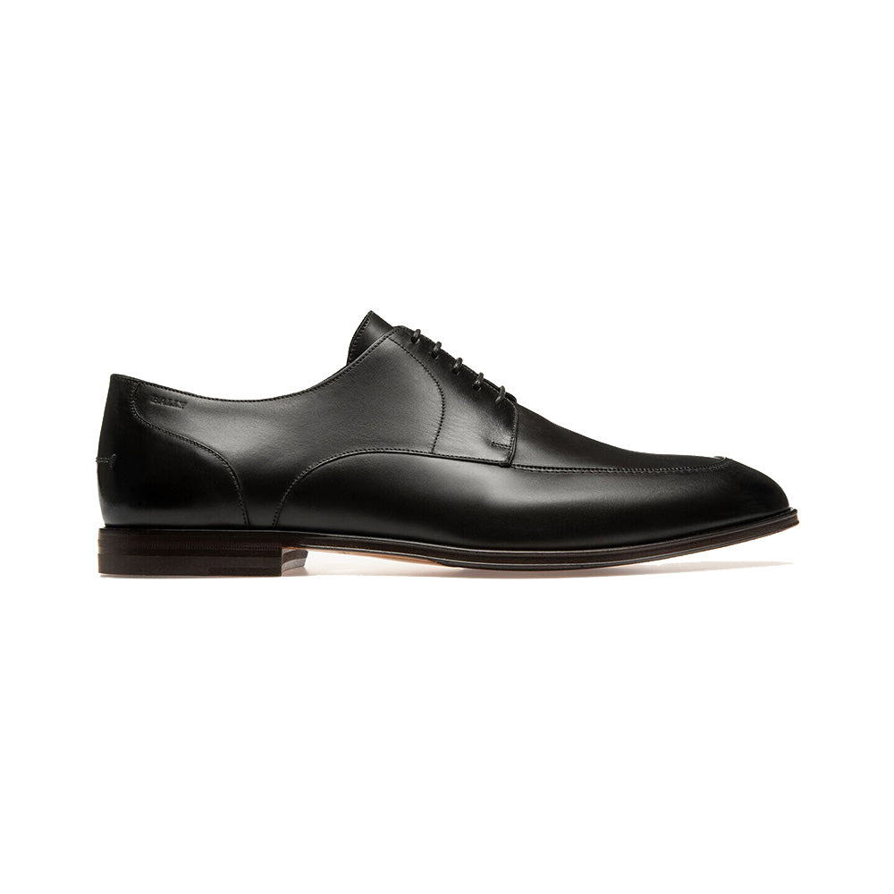 Bally Pantofel Wedmer Leather Pantofel Black Calf Plain